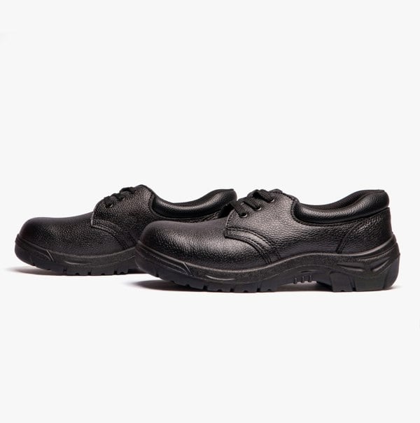 Grafters M530A Mens Leather Safety Shoes Black