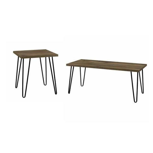 Dorel Home Owen Retro Coffee Table in Walnut Look