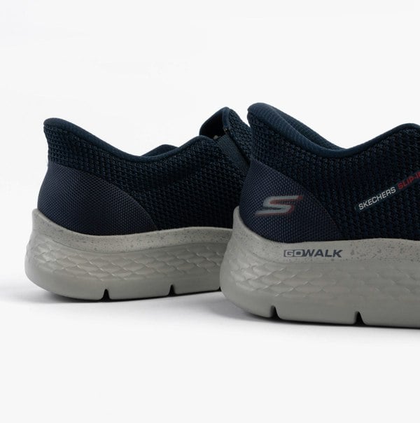 Skechers GO WALK FLEX - OJAI Mens Trainers Navy/Grey/Pink