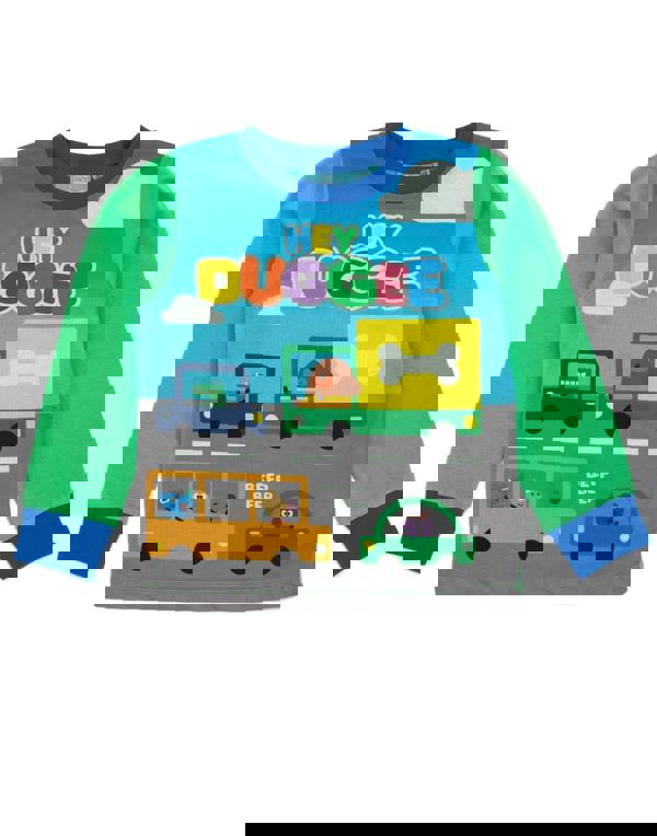 Hey Duggee Boys Green Character Long Sleeve Long Leg Pyjama Set