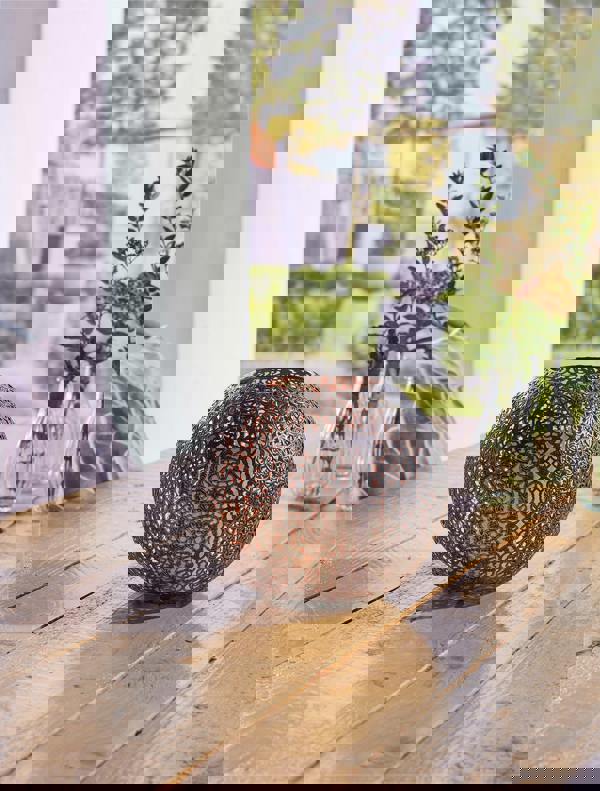 Luxform Coco Solar Metal Flame Effect Light