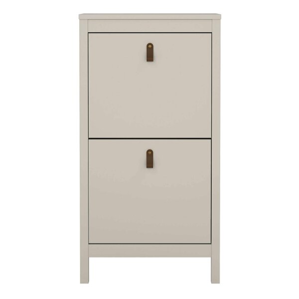 Wyld Haus Wildberry Cashmere Wooden Shoe Cabinet 2 Flip Down Doors
