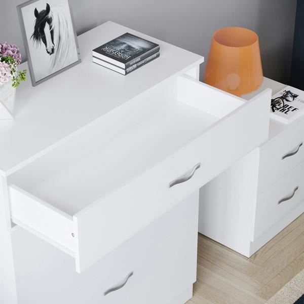 Vida Designs Riano 5 Drawer Chest, Black