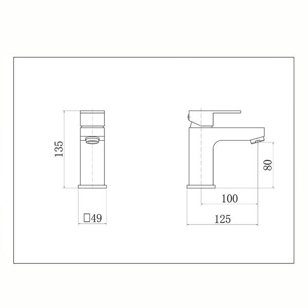 Flode Bolmen | Mono Basin Mixer Tap | Chrome