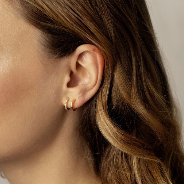 Gold Trip Double Hoop Illusion Earrings