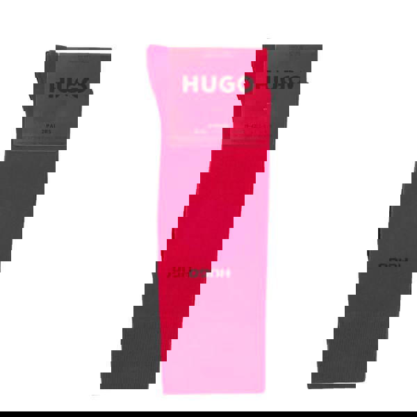 Hugo Unisex Adult Logo Socks (Pack of 2) - Pink/Black - 