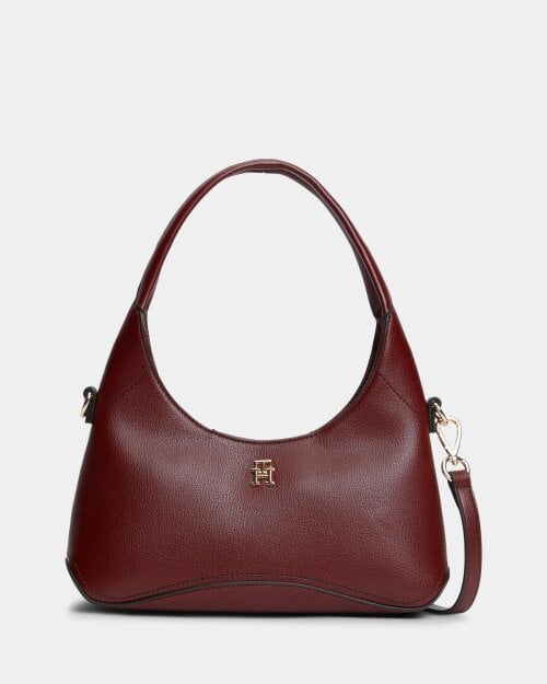 Tommy Hilfiger TH Everyday Womens Mini Hobo Bag - Oxblood