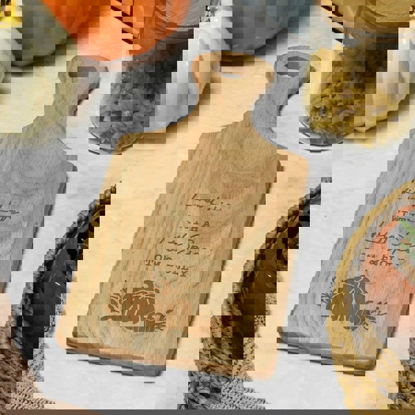 Personalised Memento Company Personalised Pumpkin Paddle Chopping Board