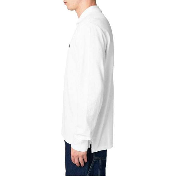 Ralph Lauren Mens Cotton Slim Long-Sleeved Polo Shirt - White - 