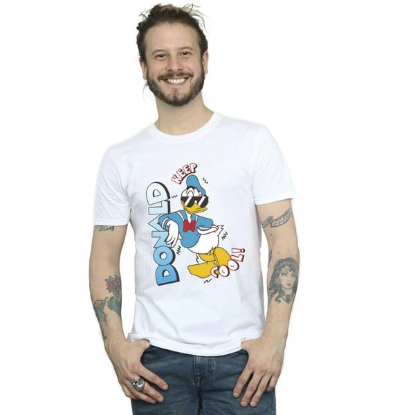 Disney Mens Donald Duck Cool T-Shirt - White