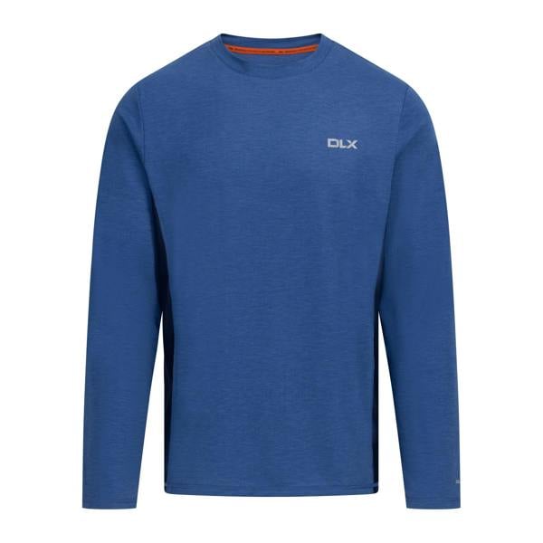 Trespass Mens Charlie Long-Sleeved T-Shirt - Indigo Marl - 