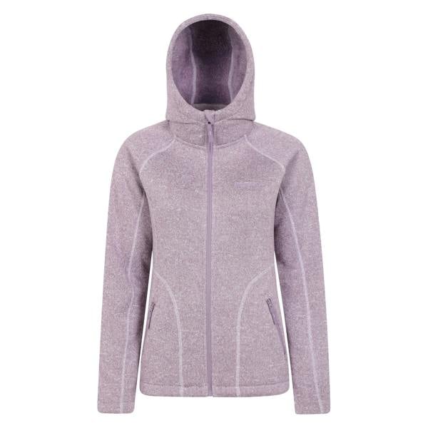 Mountain Warehouse Womens/Ladies Nevis Faux Fur Lined Full Zip Hoodie - Purple - 