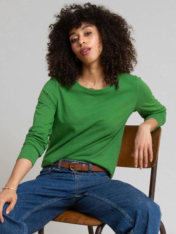 Kite Womens Organic Sandford Slub Jersey T-Shirt Olive