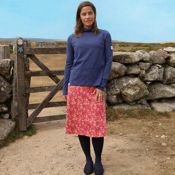 Lazy Jacks LJ41 - Printed Jersey Skirt - Garland Flowers
