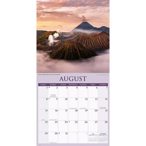 Natural Elements Volcanoes Calendar 2027, Wall Calendars, Month To View, Natural World, Gift