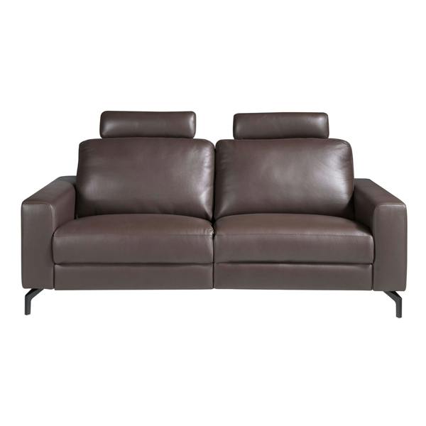 Angel Cerdá Chocolate Brown Leather Recliner Sofa 6368/6366
