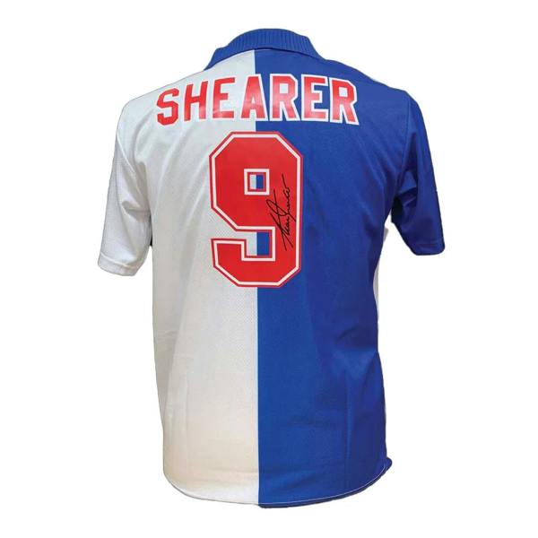 Unbranded Alan Shearer signed Blackburn Rovers shirt. — Framed
