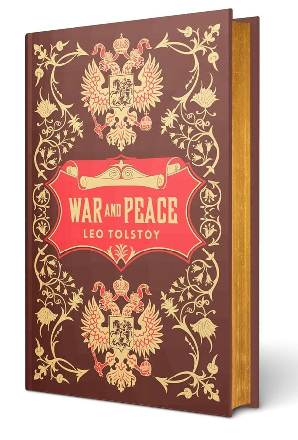 War and Peace by Leo Tolstoy (Leather Bound)