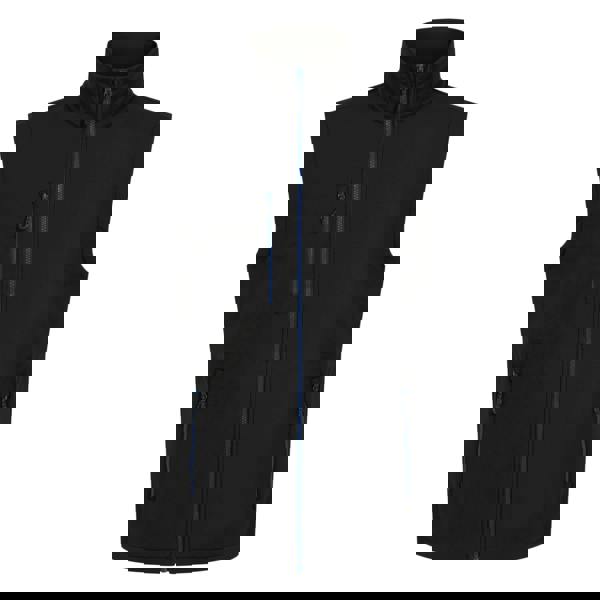 Regatta Mens Navigate Softshell 2 Layer Body Warmer - Black/New Royal - 