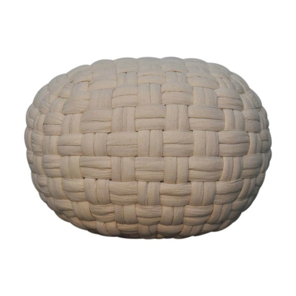 Artisan Furniture White Tube Pouffe