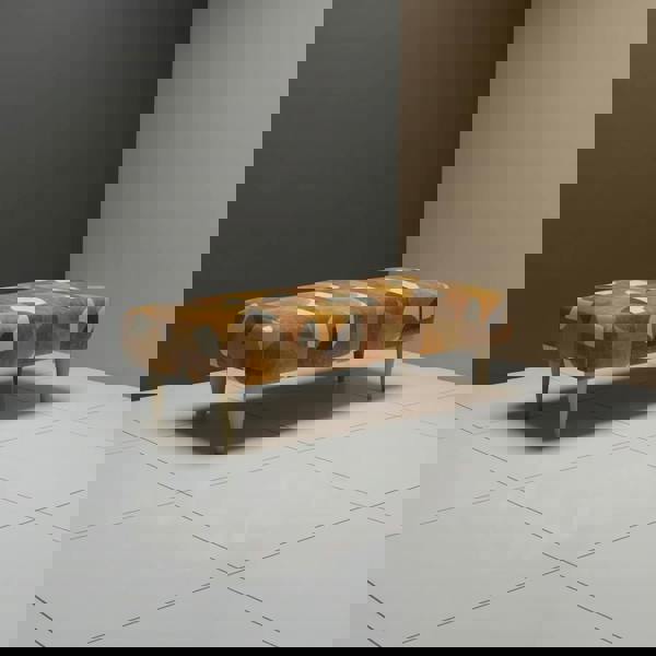 Artistic statement bench for living room or lounge seating