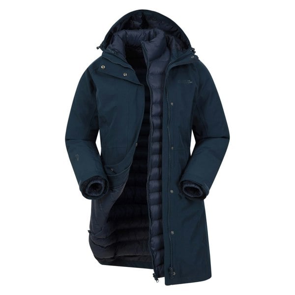 Mountain Warehouse Womens/Ladies Alaskan Long 3 in 1 Jacket - Navy