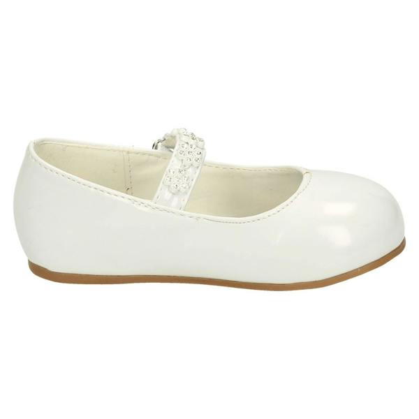 Savannah Girls Savannah Flat Ballerinas With Flower Diamante Trim