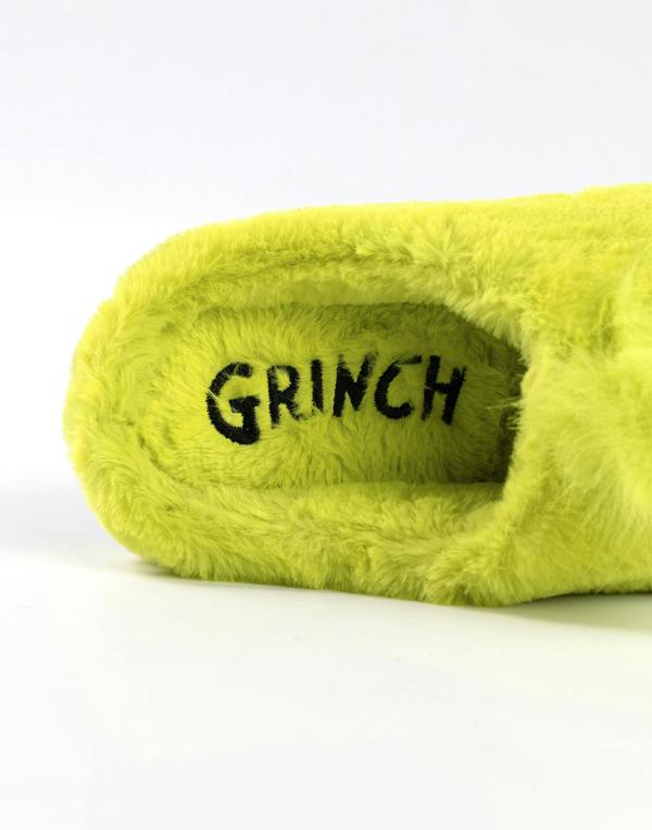 The Grinch Mens Green Mule Slippers