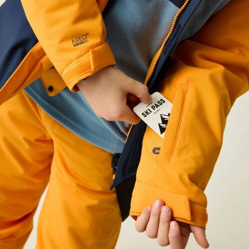 Dare 2B Kids Send It II Ski Jacket - Electric Orange/Navy - Electric Orange/Navy