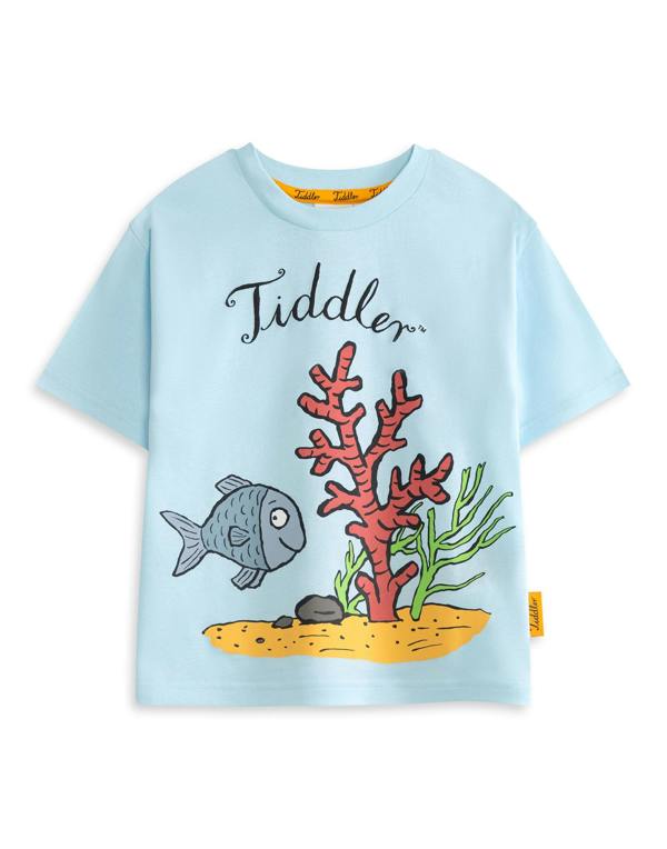 Tiddler Unisex Kids Blue Character Short Sleeved T-Shirt