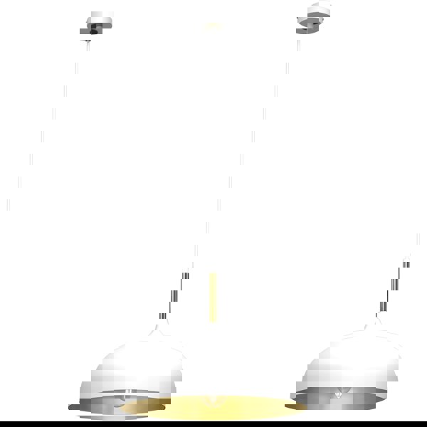 Milagro Pendant Lamp Lincoln White/Gold 1XE27 35cm