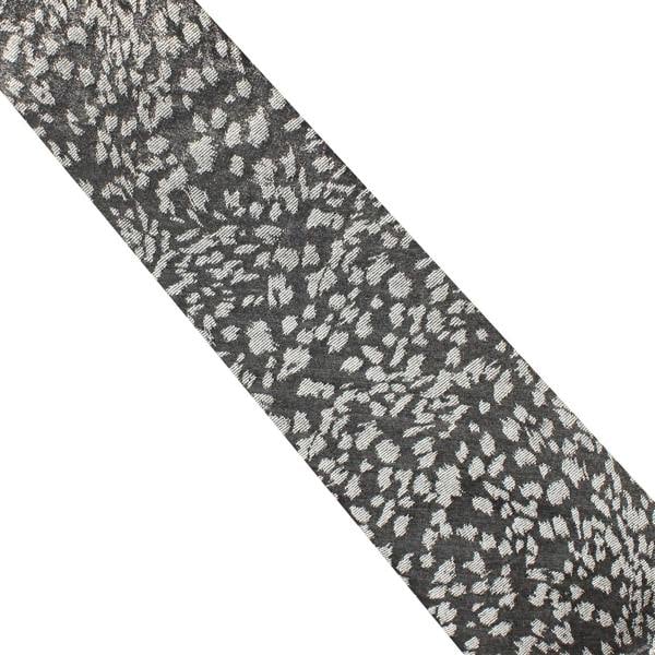 Paul Smith tie in a shimmering onyx grey and silver abstract pattern