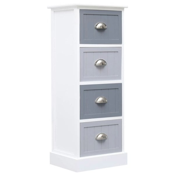 Berkfield Side Cabinet 35x30x90 cm Paulownia Wood