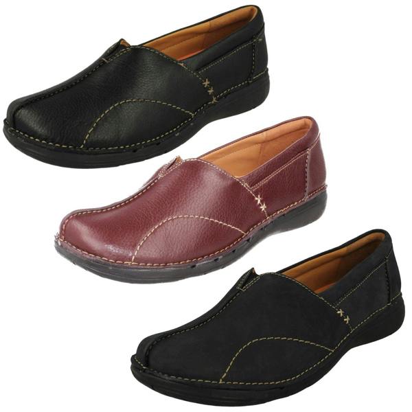 Clarks Ladies Clarks Un Structured Slip On Casual Shoes Un Loop Stride