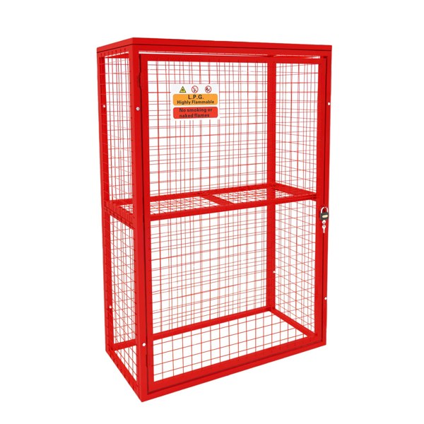 Monstershop Red Gas Bottle Collapsible Mesh Cage – 181cm x 116cm x 57cm