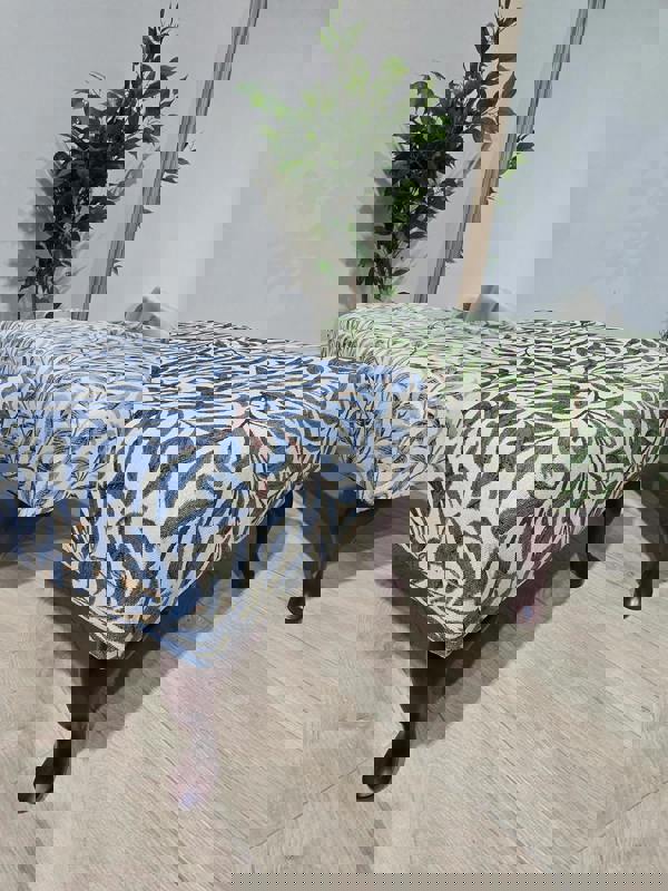 PREMIUM will blue non storage foostool coffee table, footrest pouffe side table - ISTOOLS