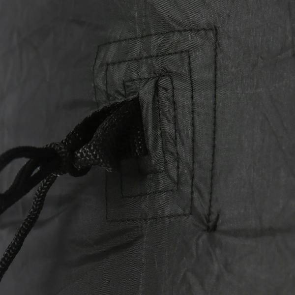 Inflatable ghost accessory attachment loop and stitched ground cloth pocket