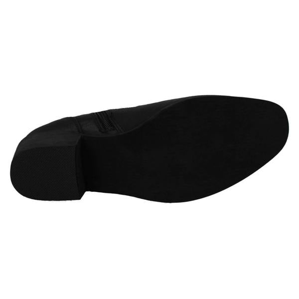 Spot On Ladies Spot On Mid Heel Ankle Boots F51137