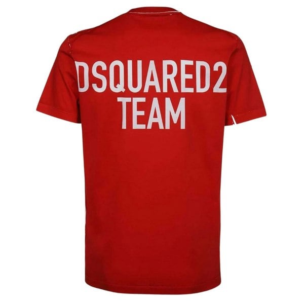 Dsquared2 Cool Fit Team Logo Red T-Shirt XS