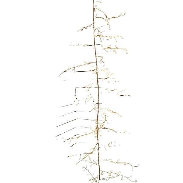 Samuel Alexander 288 LED 3m Indoor Outdoor Lit Gold Branch Garland in Warm White