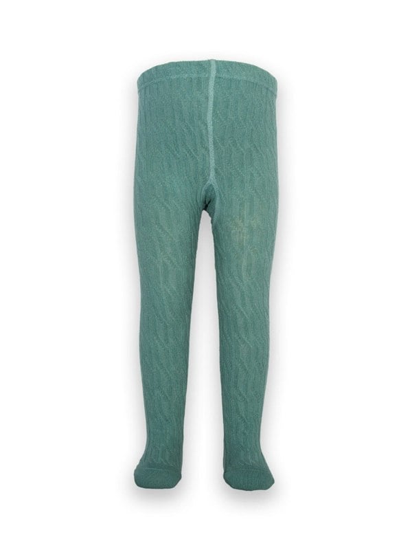 Kite Girls Organic Cable Tights Spruce
