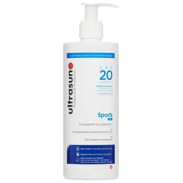 Ultrasun Sports Formula  Transparent Sun Protection SPF20 400ml
