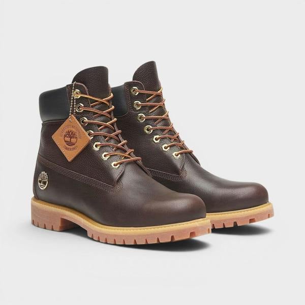 Timberland Premium 6 Inch Lace Waterproof Boots Dark Brown
