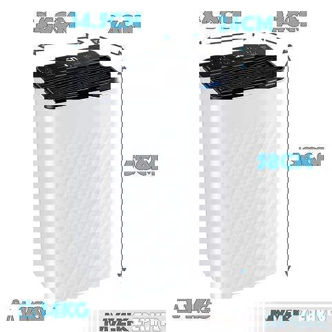MYLEK 16L Dehumidifier Digital Humidity Display, 24-Hour Timer, Auto Defrost, Laundry Clothes Drying Mode, and Continuous Drainage