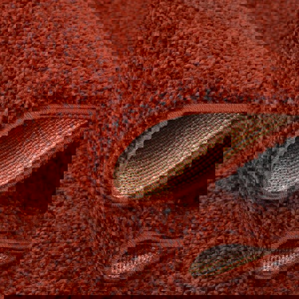 Shaggy Rug Plain Orange ultra soft 30 mm pile, non-shedding