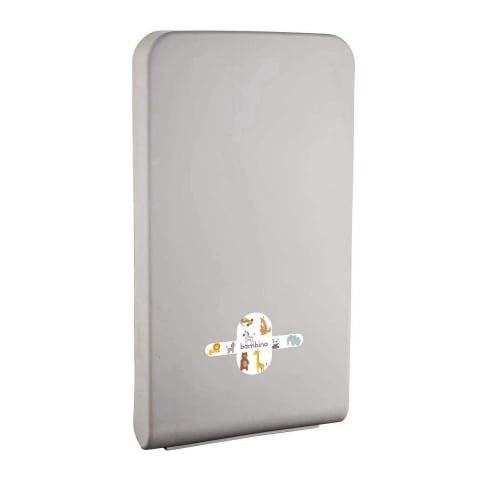 ProKleen Bambino Wall Mounted Baby Nappy Changing Table Unit Vertical Fold Down Commercial Space Saver with Free Baby Changer Door Sign