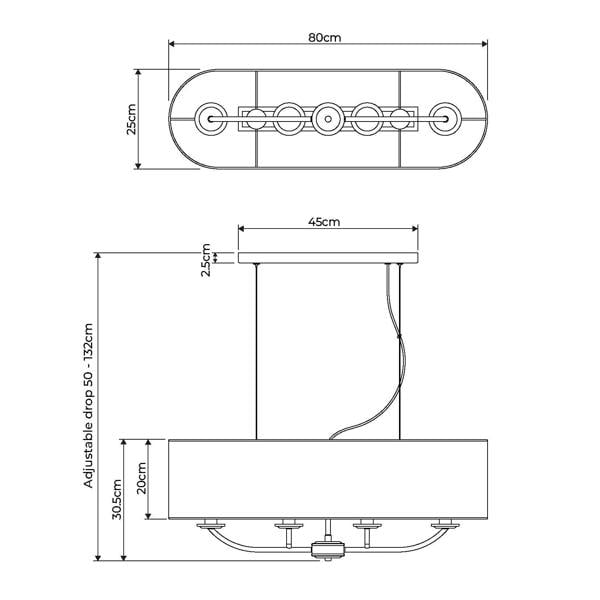 Pagazzi Lighting Marston Satin Nickel Pendant