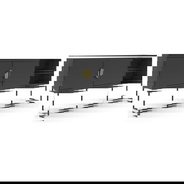 Dorel Home Asia Lowboard with 2 Doors in Anthracite