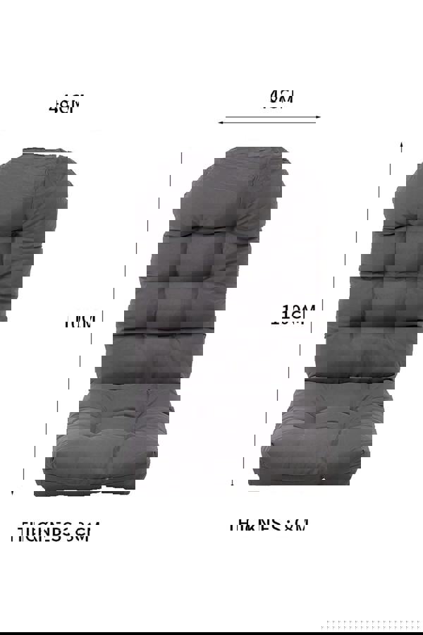 Living and Home 110 X 48cm Outdoor Waterproof Tufted Swing Seat Cushion Garden Chair Cushion