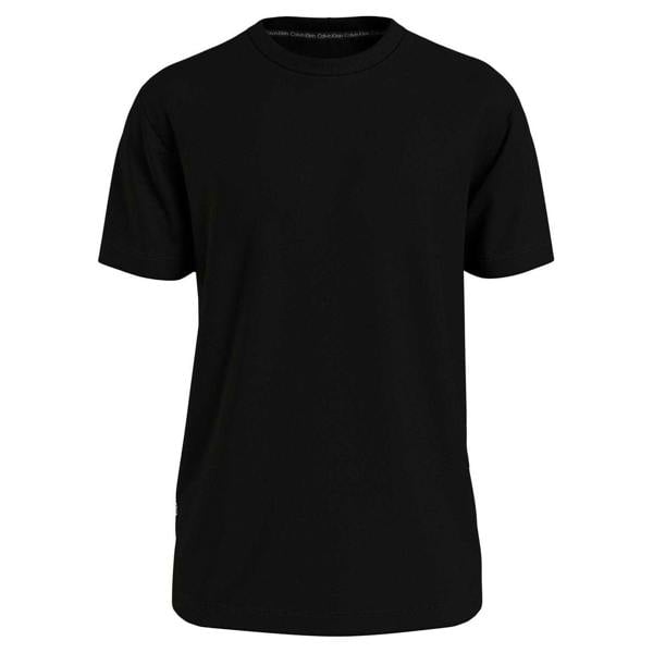 Calvin Klein Mens Crew Neck Regular T-Shirt - Black - 